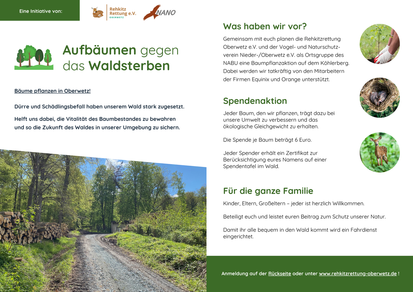 Bäume pflanzen in Oberwetz!